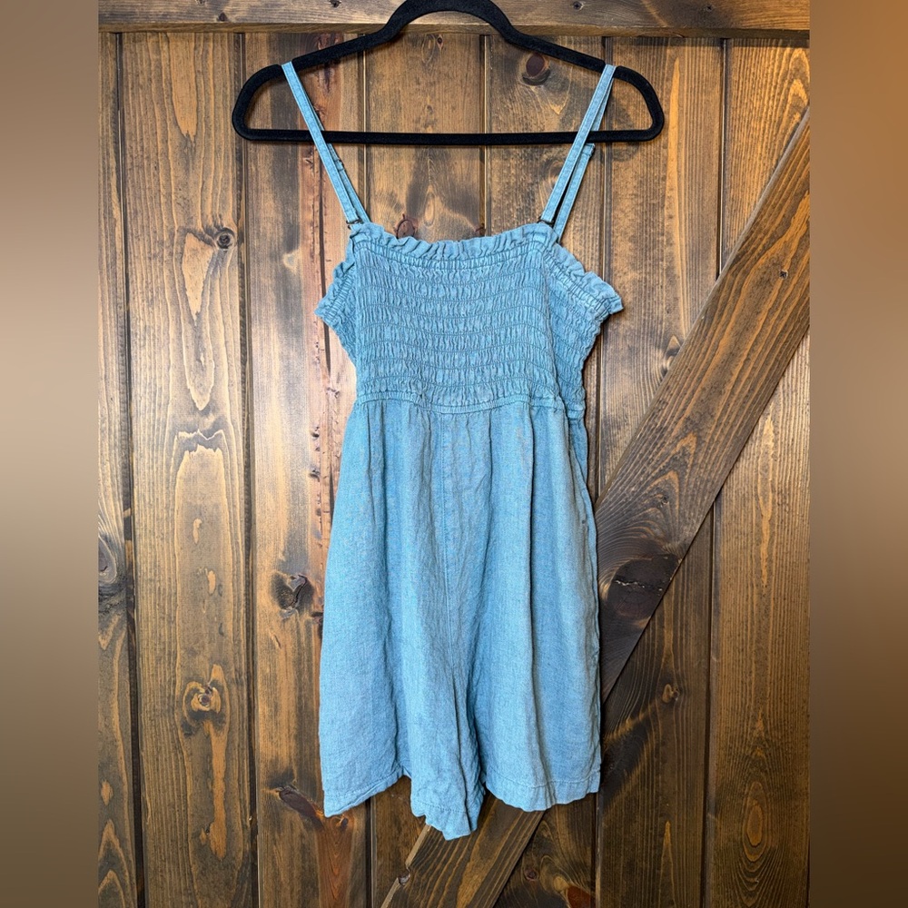 Anthropologie Pilcro Smocked Romper